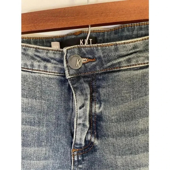 Women's KUT from the Kloth Blue Distressed Jeans Size 16W EUC! - Picture 5 of 12